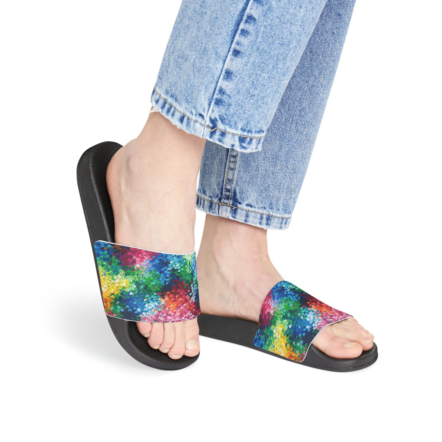 All About Us Women's PU Slide Sandals