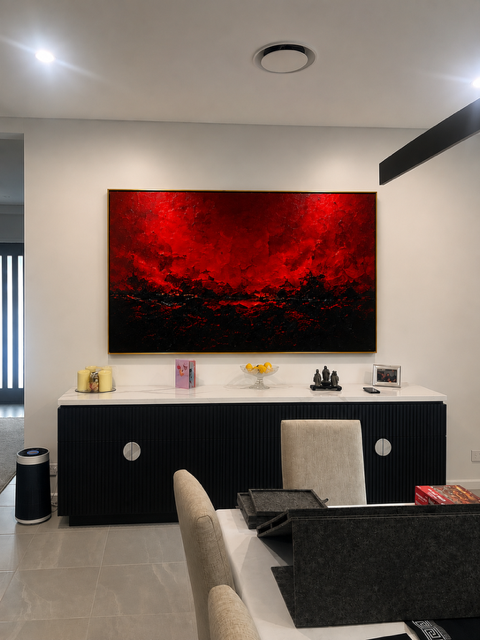 Commission - Black and red abstract